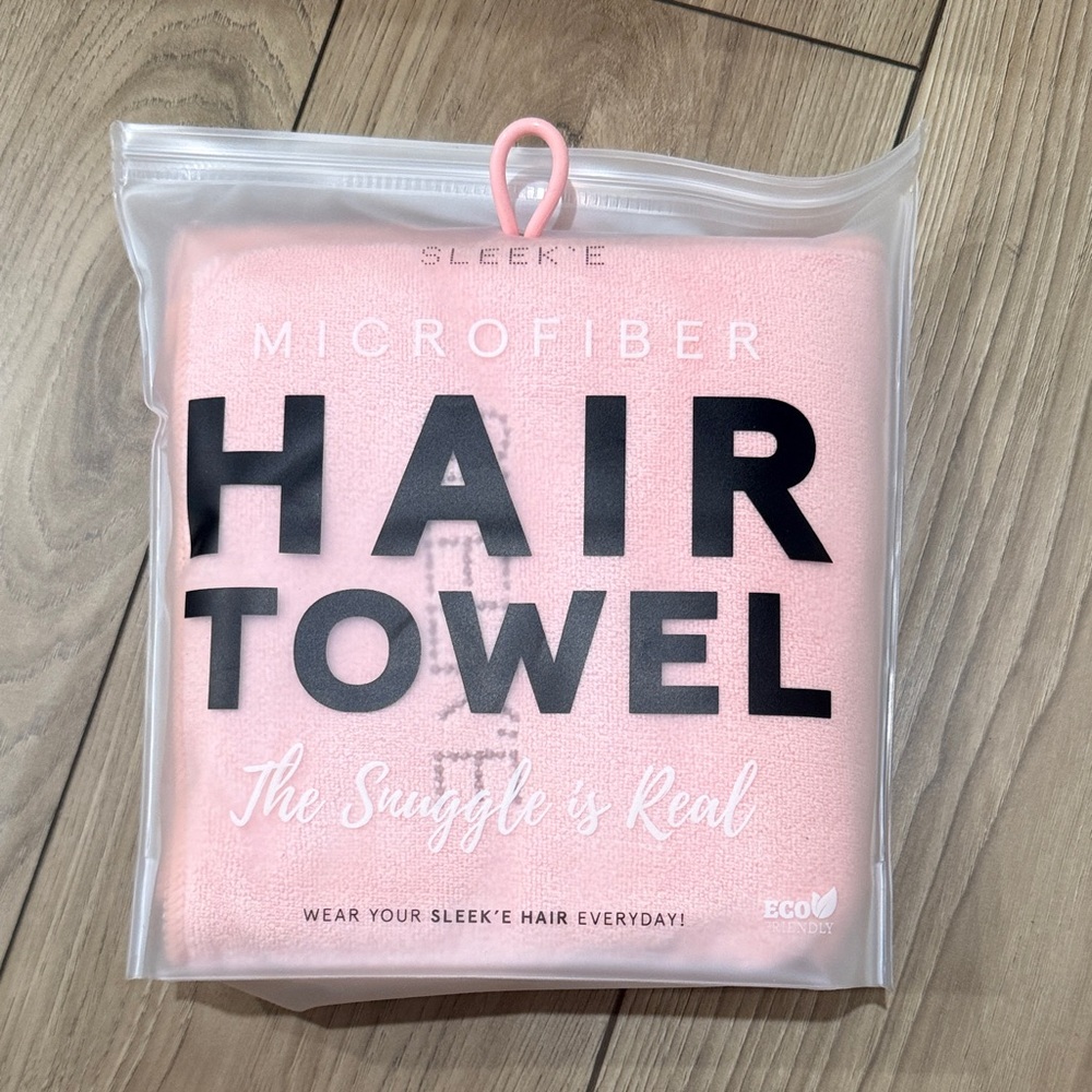 Sleek’e microfiber hair towel- eco friendly